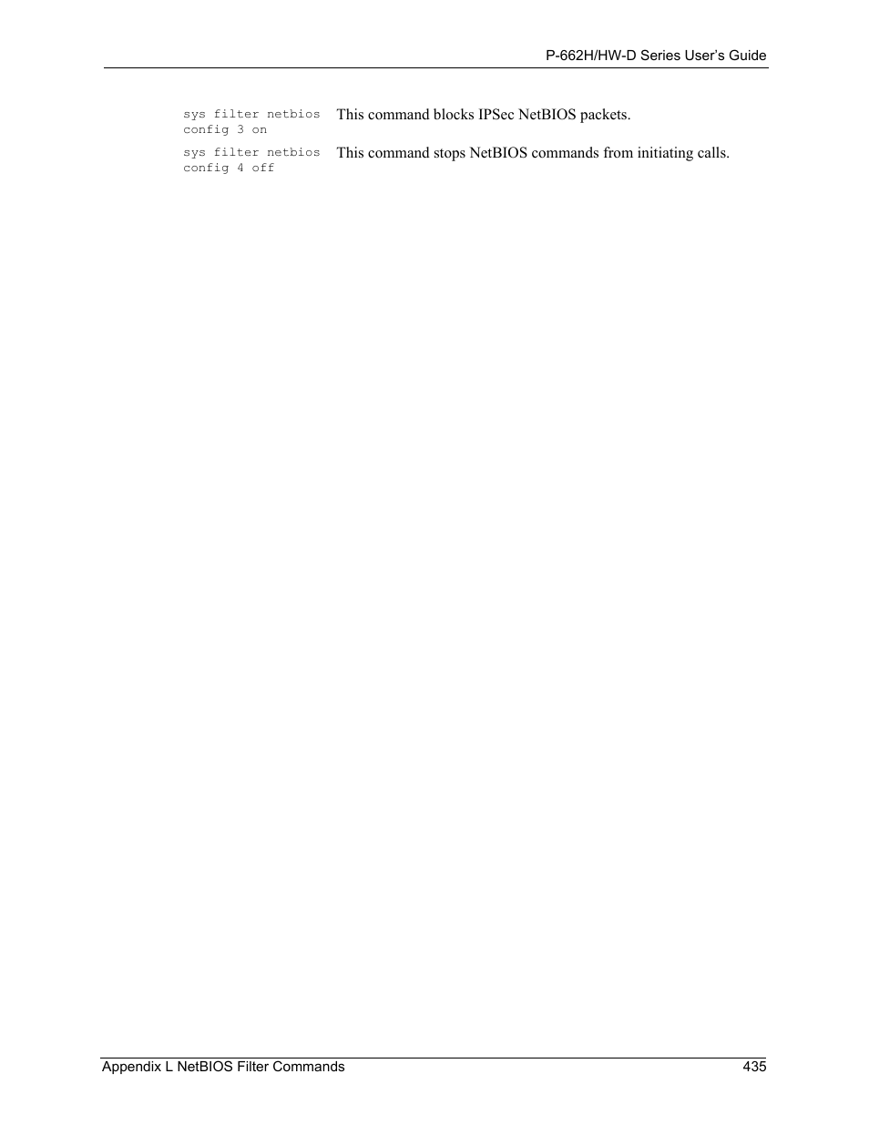 ZyXEL Communications 802.11g ADSL 2+ 4-Port Security Gateway HW-D Series User Manual | Page 435 / 496