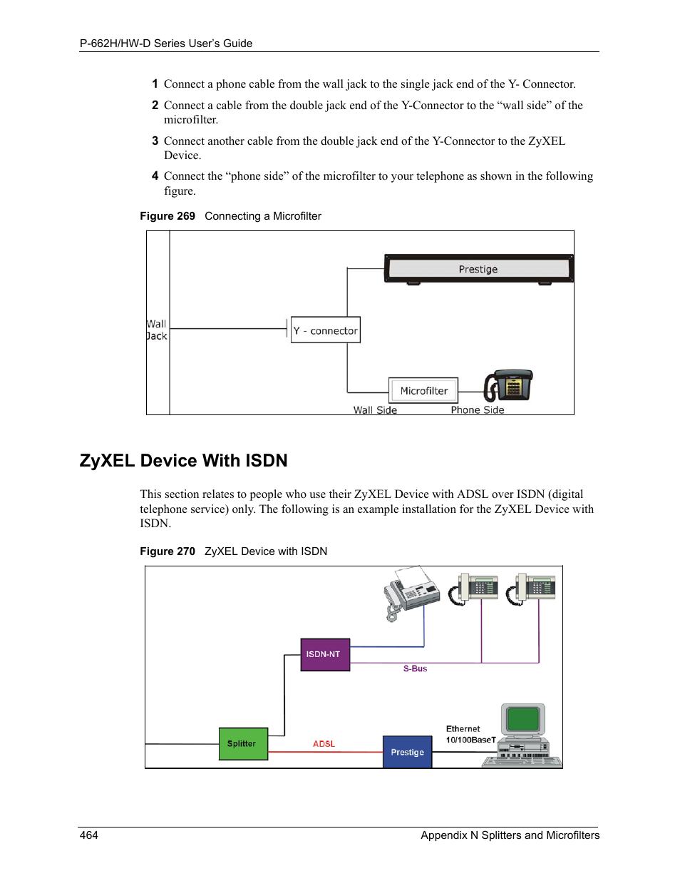 Zyxel device with isdn | ZyXEL Communications 802.11g ADSL 2+ 4-Port Security Gateway HW-D Series User Manual | Page 464 / 496