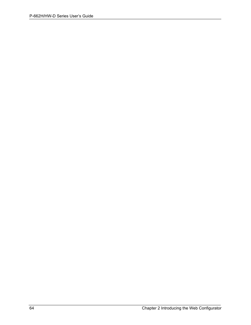 ZyXEL Communications 802.11g ADSL 2+ 4-Port Security Gateway HW-D Series User Manual | Page 64 / 496