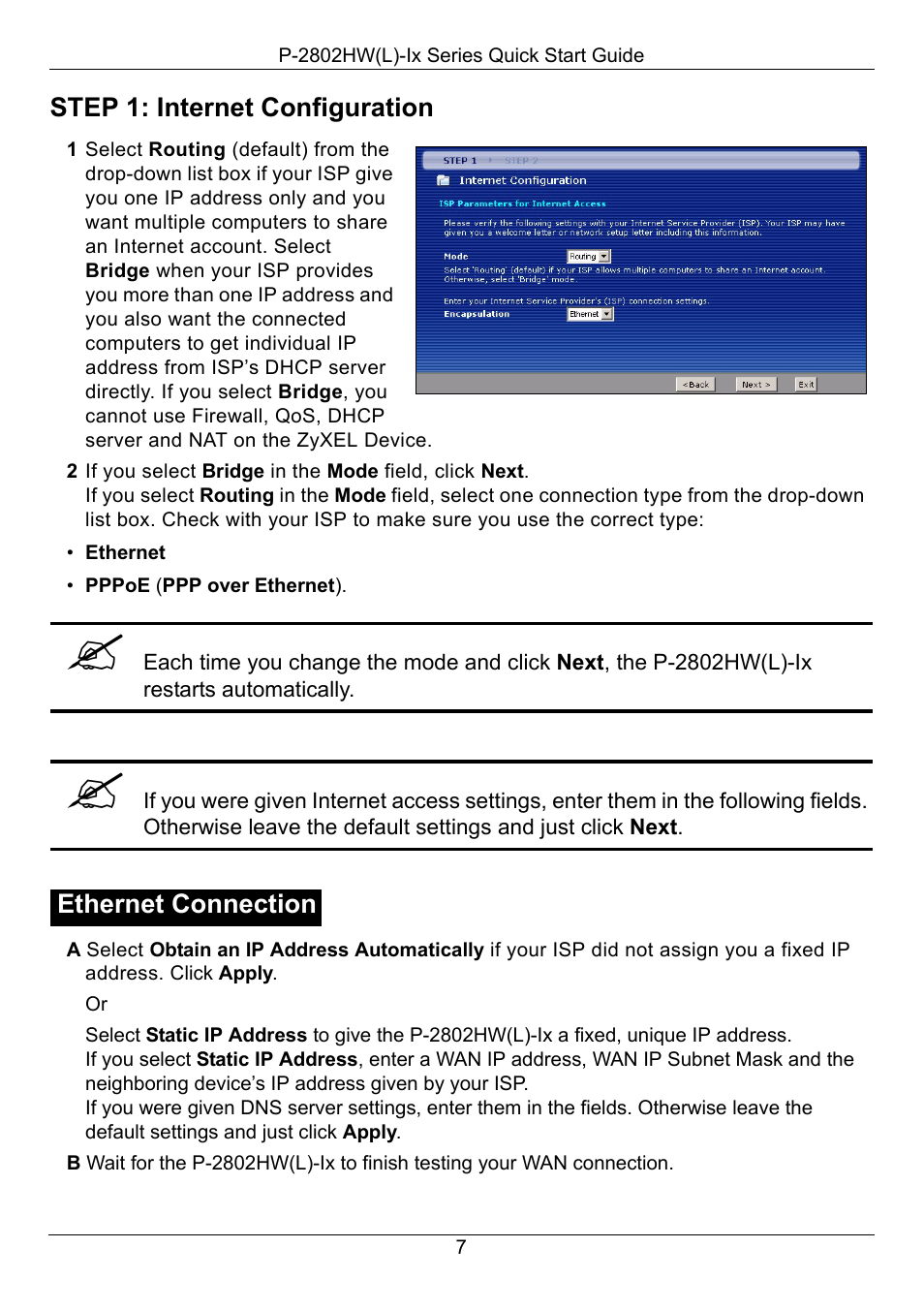 ZyXEL Communications P-2802HW(L)-IX User Manual | Page 8 / 15