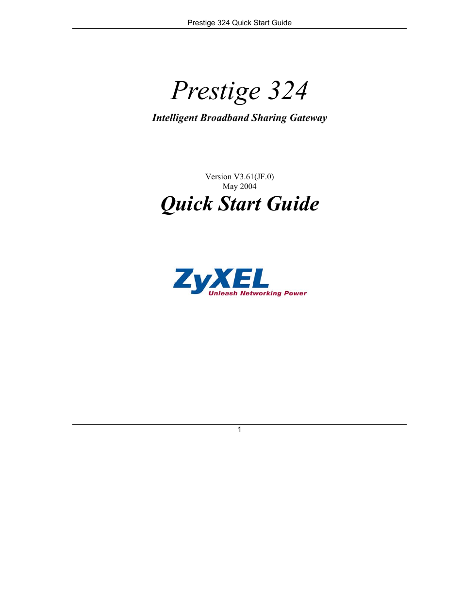 ZyXEL Communications PRESTIGE 324 User Manual | 10 pages