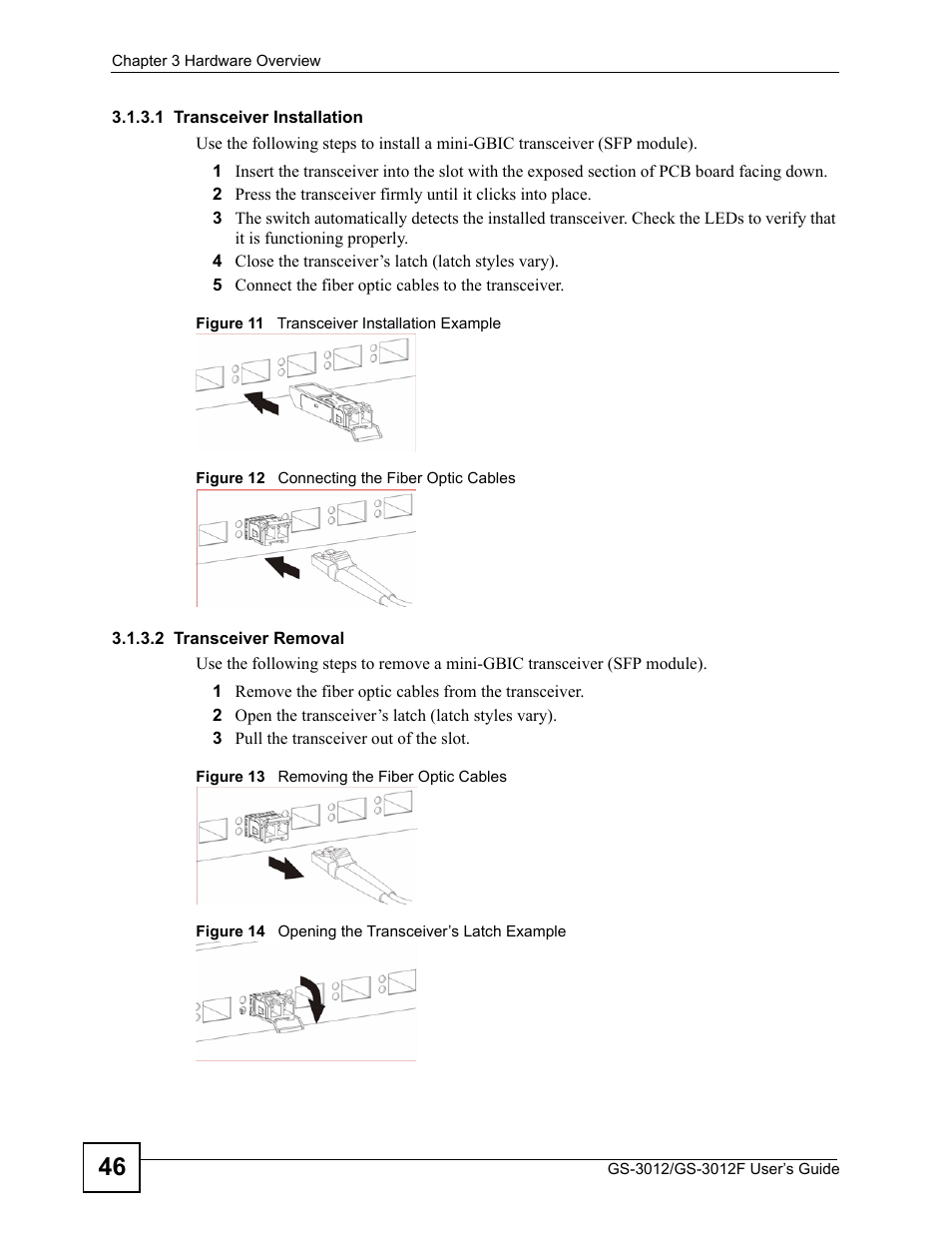 ZyXEL Communications GS-3012F Series User Manual | Page 46 / 300