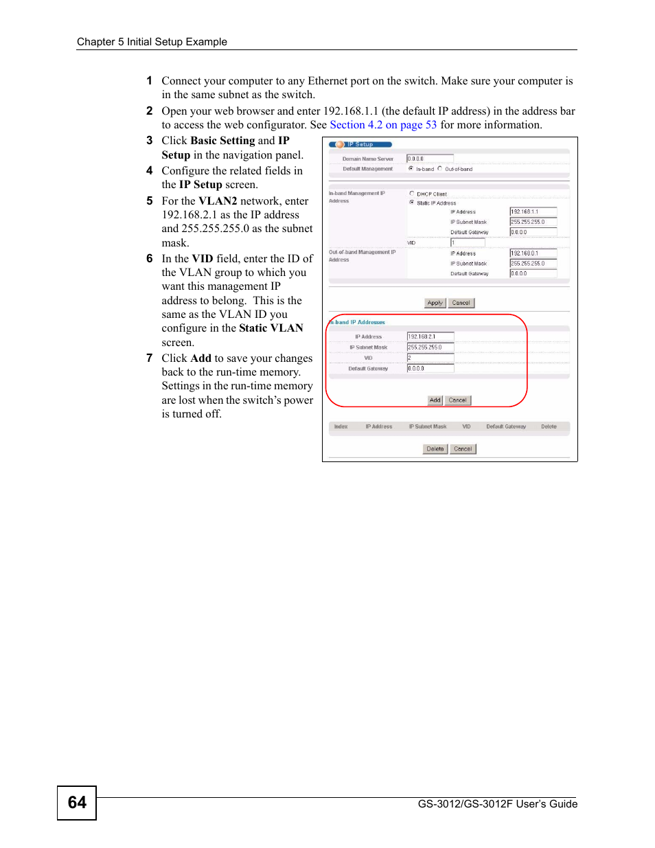 ZyXEL Communications GS-3012F Series User Manual | Page 64 / 300