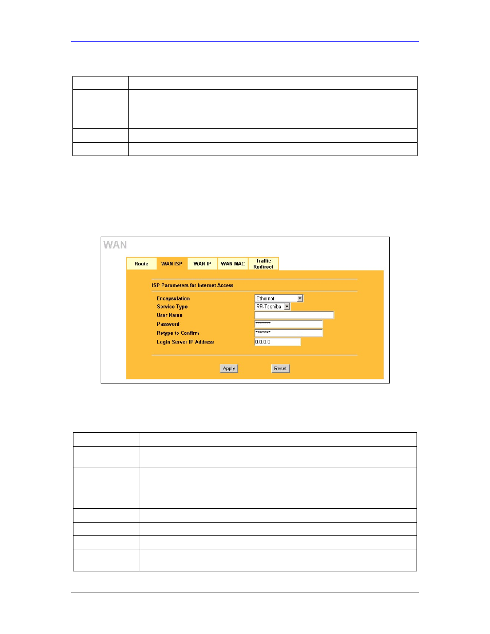 4 configuring wan isp | ZyXEL Communications Parental Control Gateway HS100/HS100W User Manual | Page 119 / 357