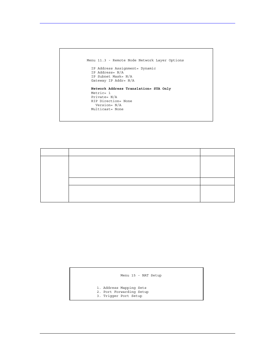 3 nat setup | ZyXEL Communications Parental Control Gateway HS100/HS100W User Manual | Page 249 / 357