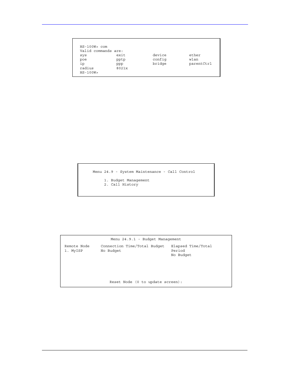 2 call control support | ZyXEL Communications Parental Control Gateway HS100/HS100W User Manual | Page 303 / 357
