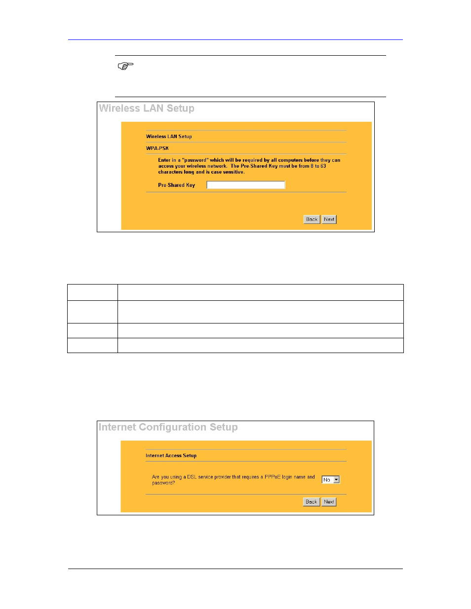 5 step 3 : internet configuration setup | ZyXEL Communications Parental Control Gateway HS100/HS100W User Manual | Page 38 / 357