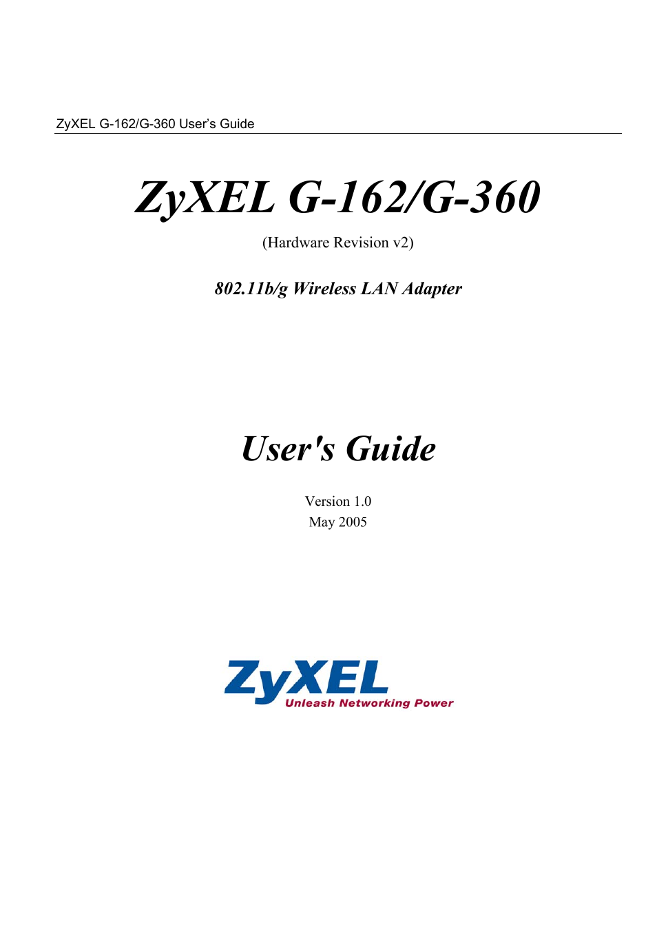 ZyXEL Communications G-360 User Manual | 72 pages