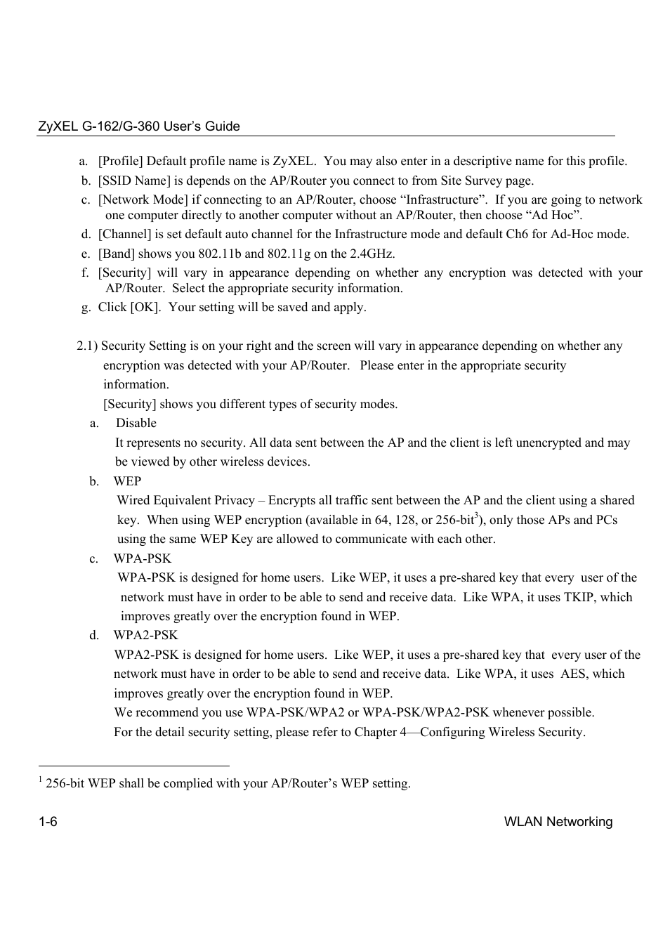 ZyXEL Communications G-360 User Manual | Page 16 / 72