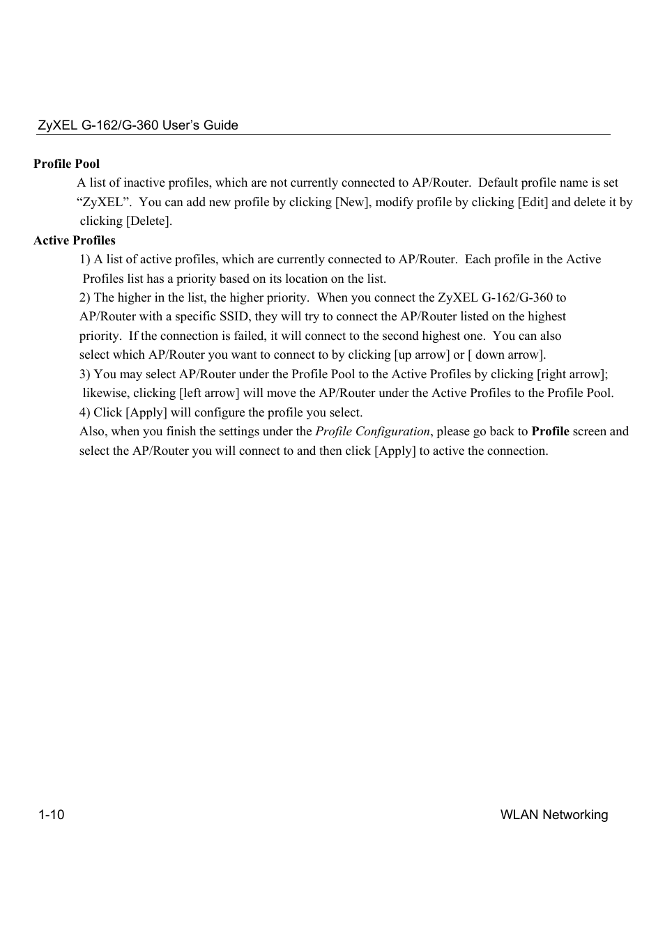ZyXEL Communications G-360 User Manual | Page 20 / 72