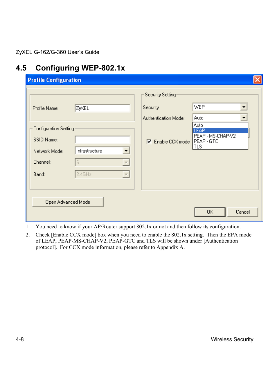 ZyXEL Communications G-360 User Manual | Page 46 / 72