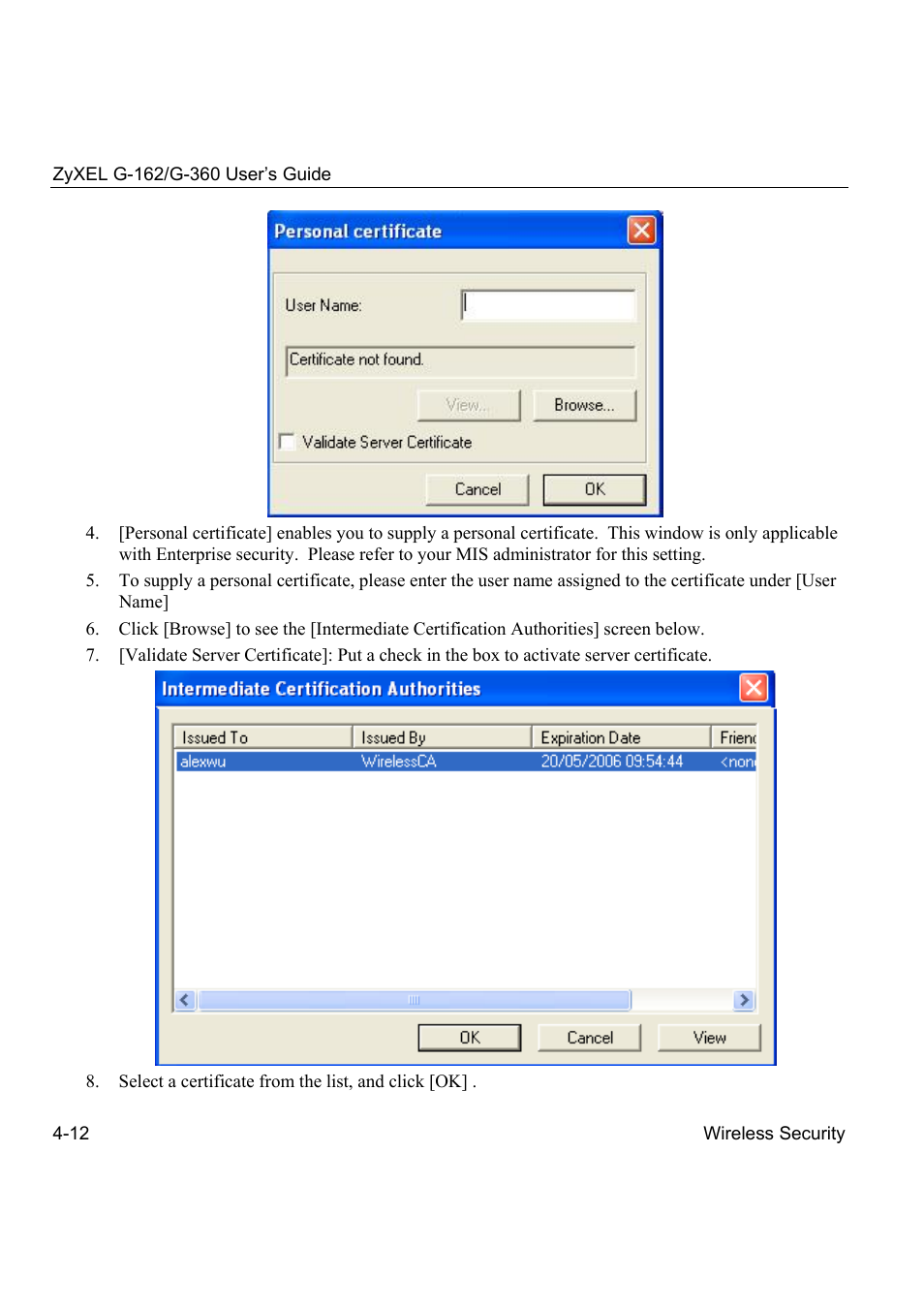 ZyXEL Communications G-360 User Manual | Page 50 / 72