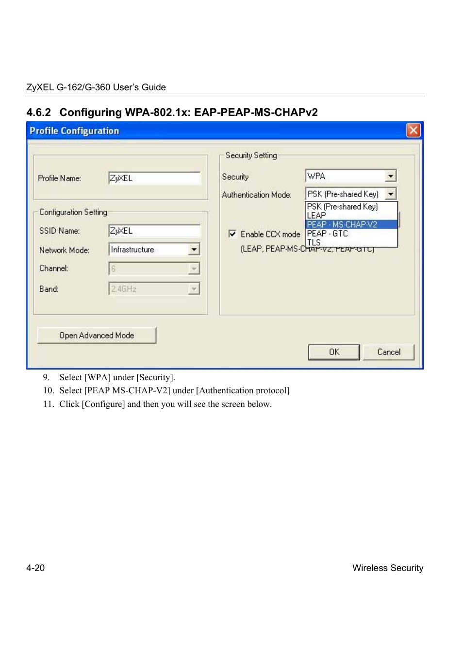 ZyXEL Communications G-360 User Manual | Page 58 / 72