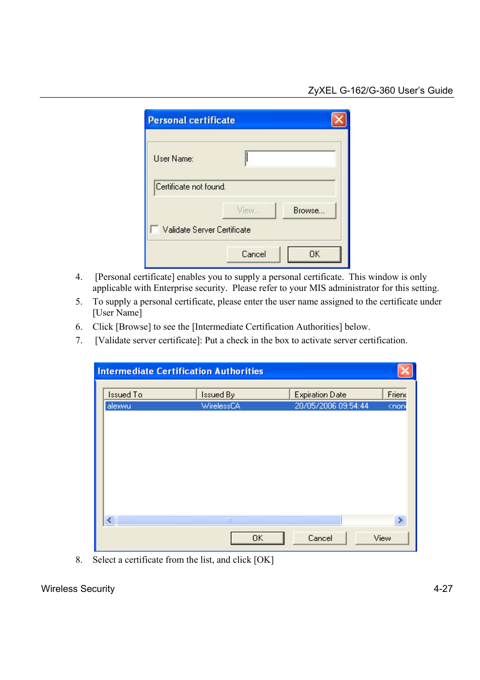 ZyXEL Communications G-360 User Manual | Page 65 / 72