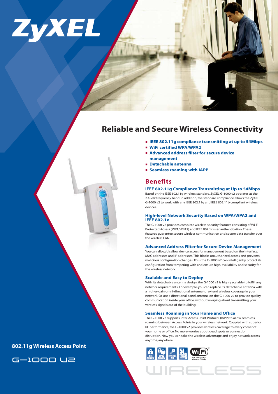 ZyXEL Communications G-1000 U2 User Manual | 2 pages