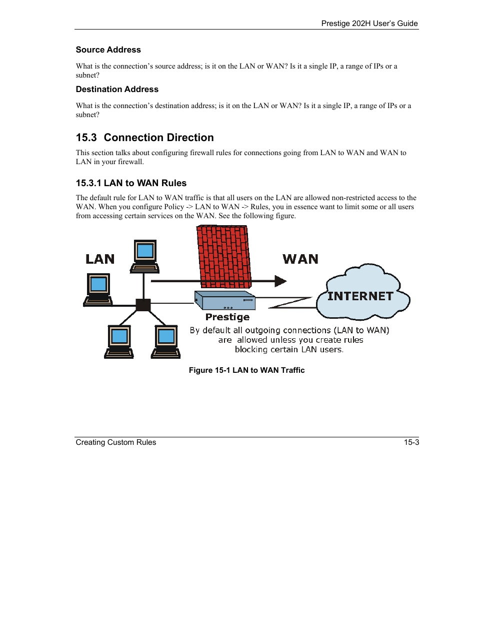Connection direction, 3 connection direction | ZyXEL Communications 202H User Manual | Page 163 / 309