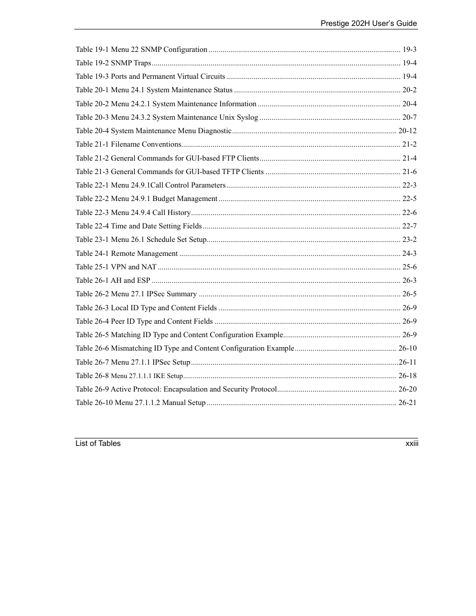 ZyXEL Communications 202H User Manual | Page 23 / 309