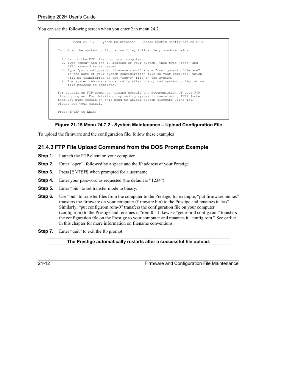 ZyXEL Communications 202H User Manual | Page 236 / 309
