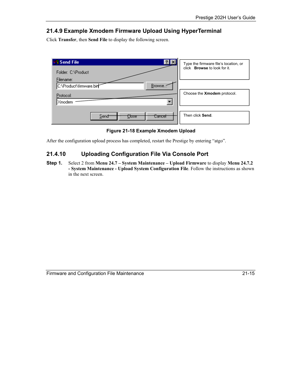 ZyXEL Communications 202H User Manual | Page 239 / 309