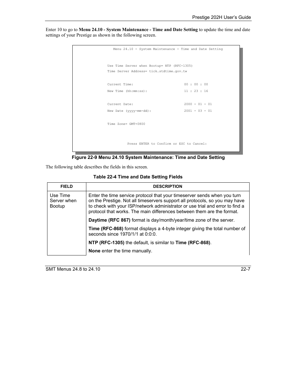 ZyXEL Communications 202H User Manual | Page 249 / 309