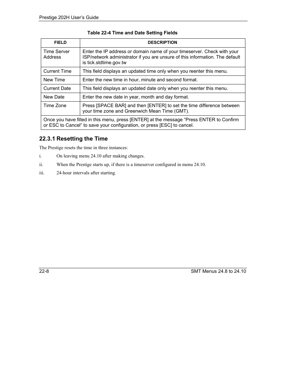 ZyXEL Communications 202H User Manual | Page 250 / 309