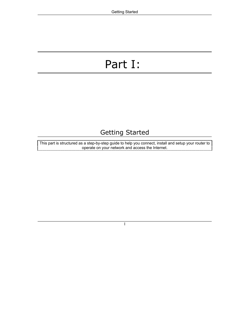 Part1.pdf, Getting started, Part i | ZyXEL Communications 202H User Manual | Page 27 / 309