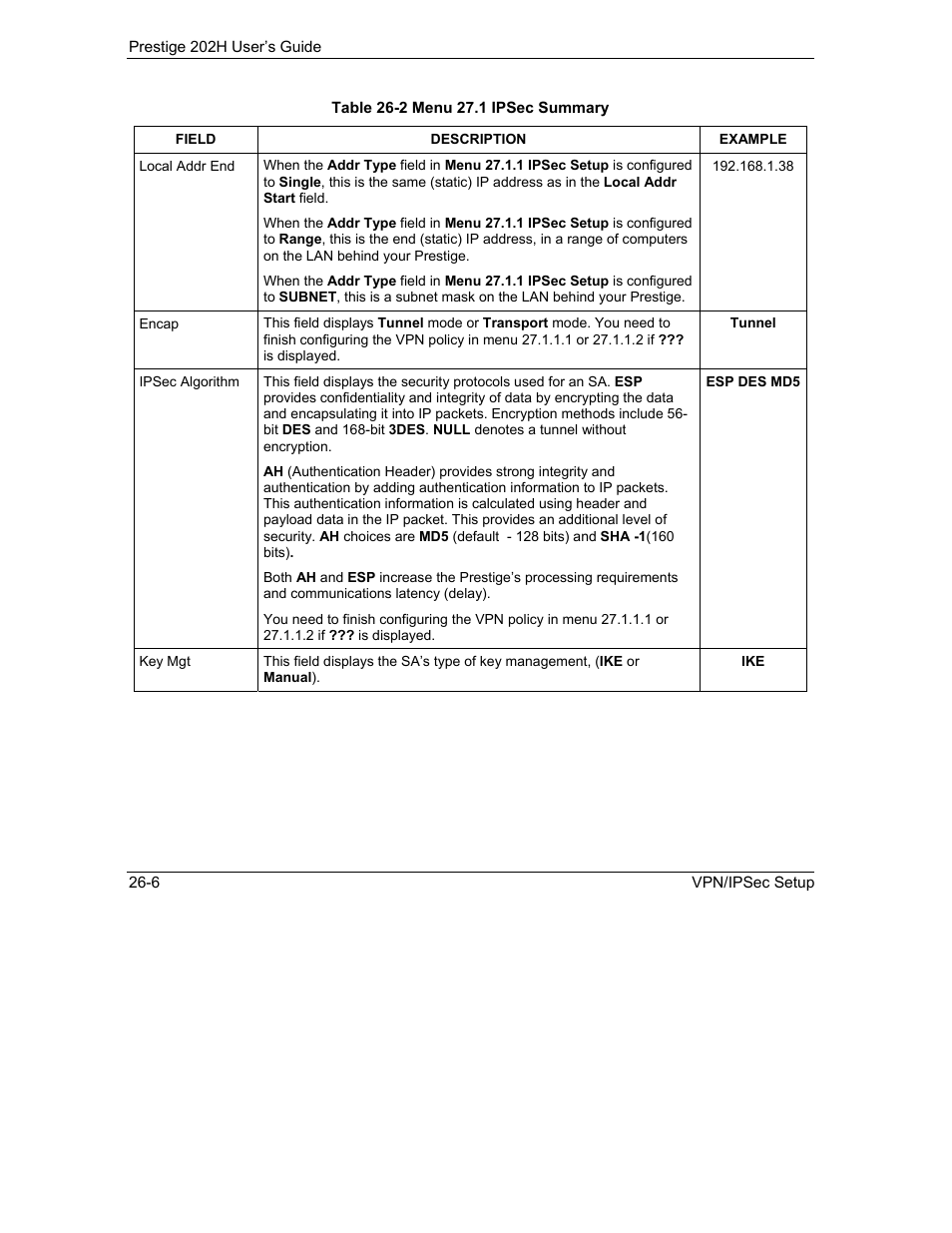 ZyXEL Communications 202H User Manual | Page 270 / 309