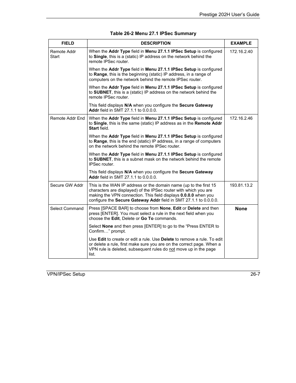 ZyXEL Communications 202H User Manual | Page 271 / 309