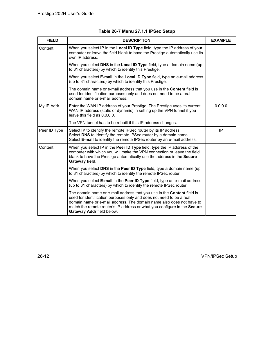 ZyXEL Communications 202H User Manual | Page 276 / 309