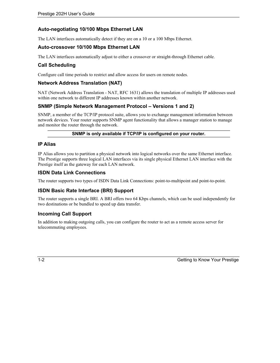 ZyXEL Communications 202H User Manual | Page 30 / 309