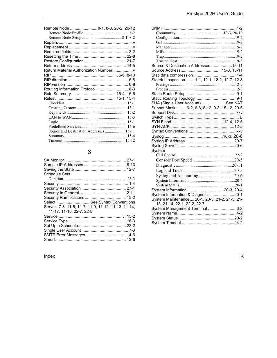 ZyXEL Communications 202H User Manual | Page 308 / 309