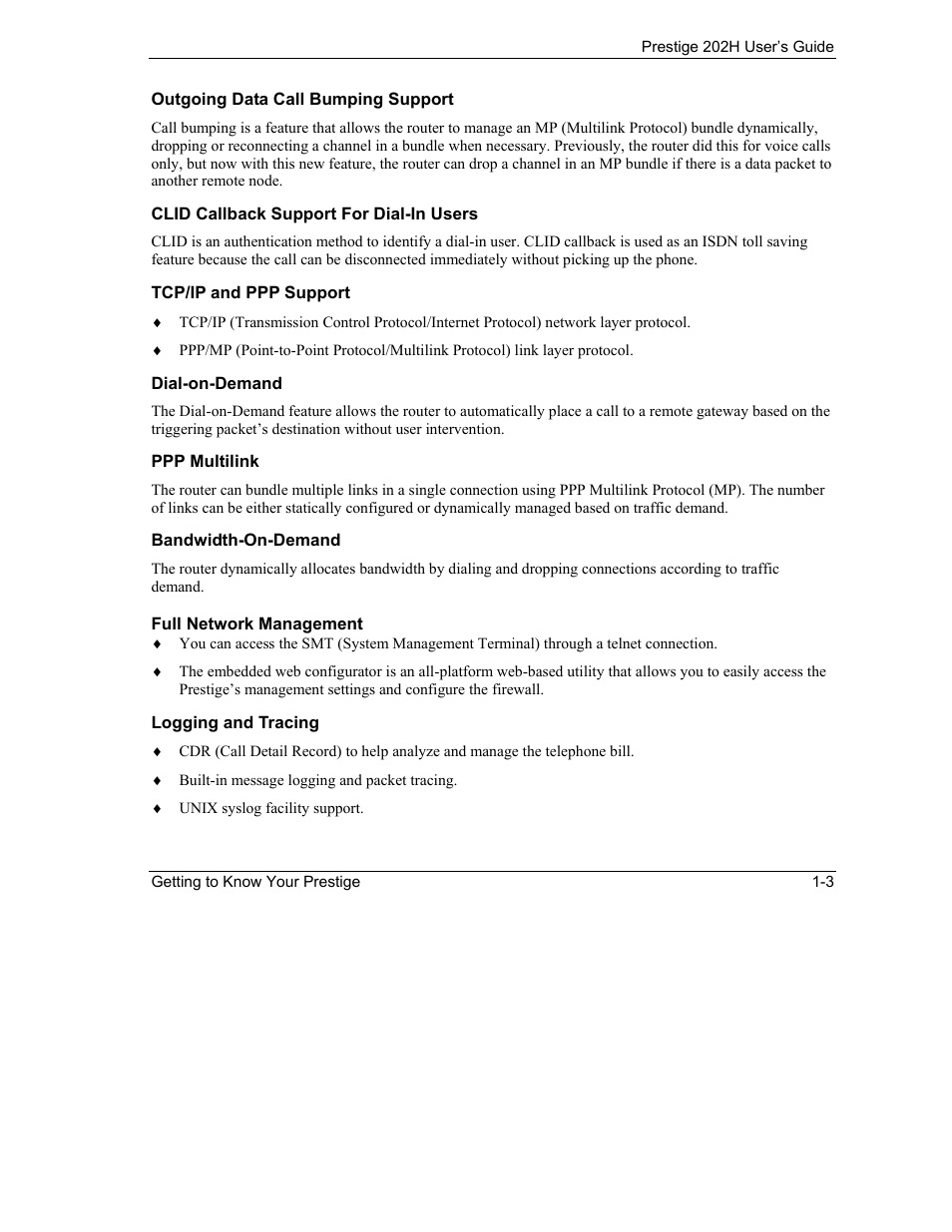 ZyXEL Communications 202H User Manual | Page 31 / 309