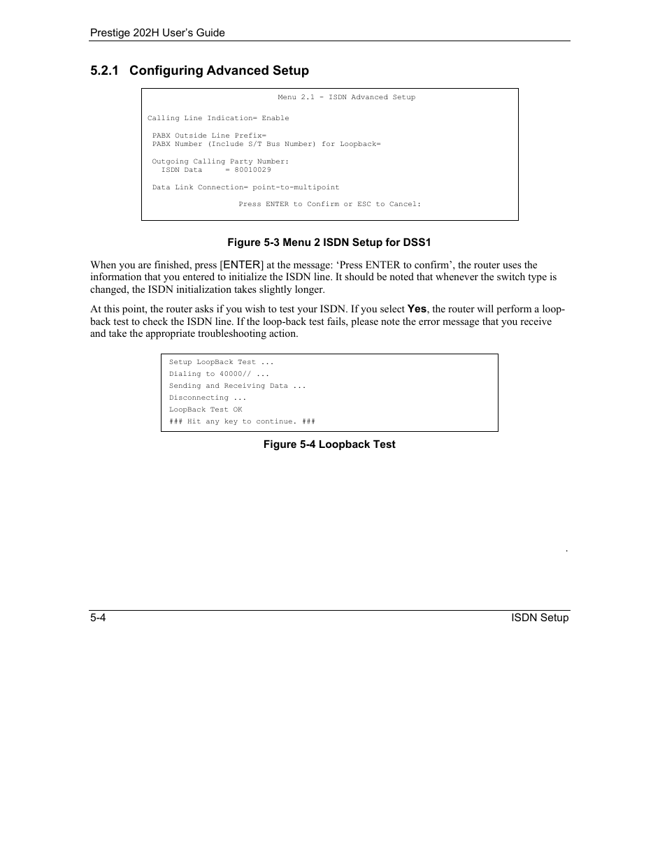 1 configuring advanced setup | ZyXEL Communications 202H User Manual | Page 56 / 309