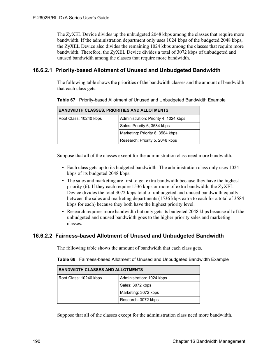 ZyXEL Communications P-2602R-DxA Series User Manual | Page 190 / 348
