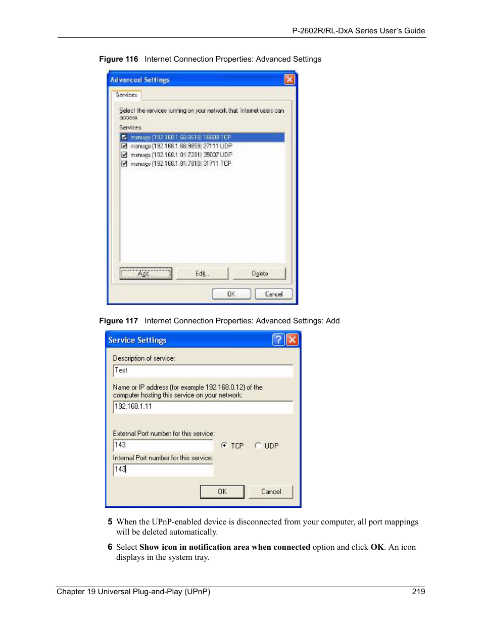 ZyXEL Communications P-2602R-DxA Series User Manual | Page 219 / 348