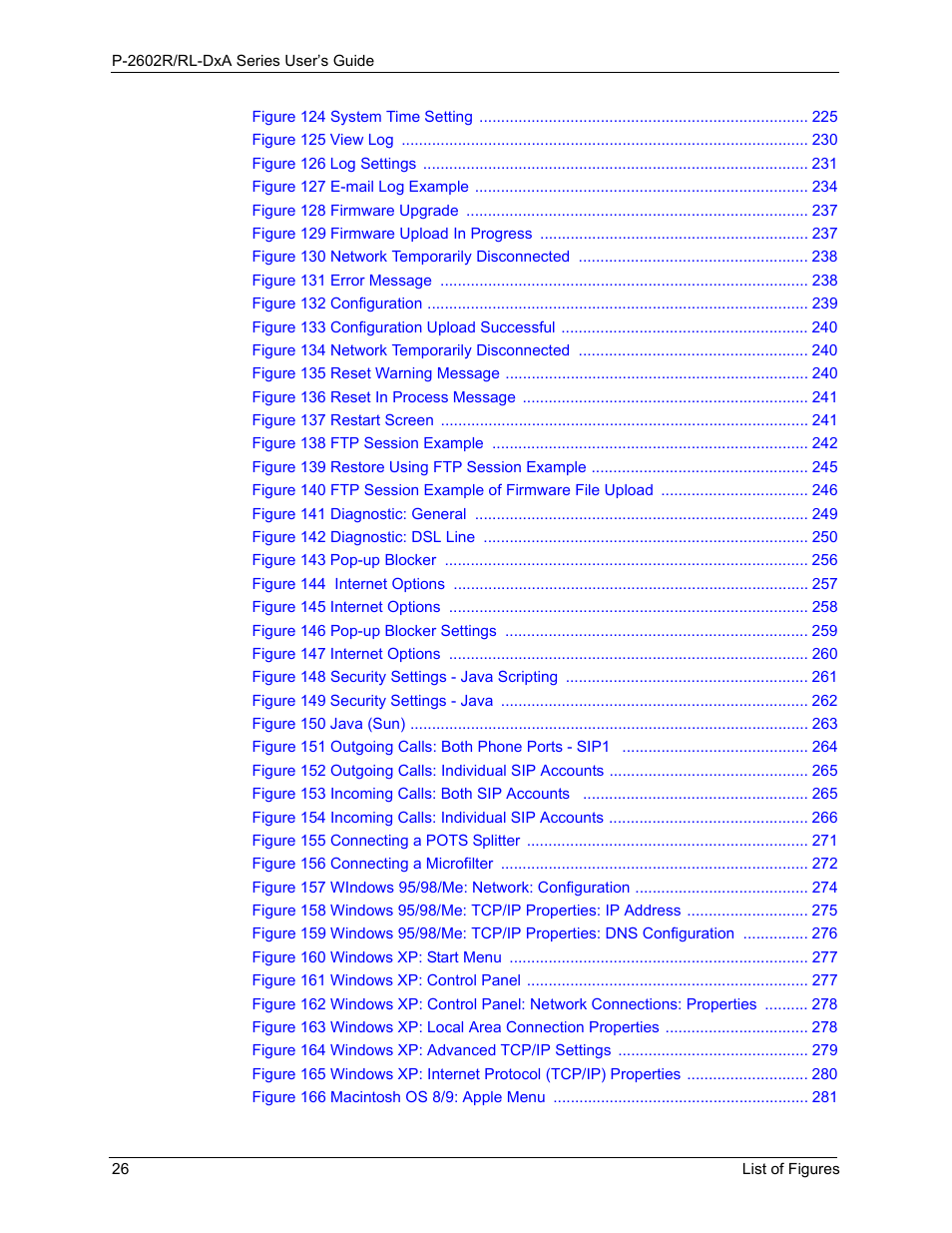 ZyXEL Communications P-2602R-DxA Series User Manual | Page 26 / 348