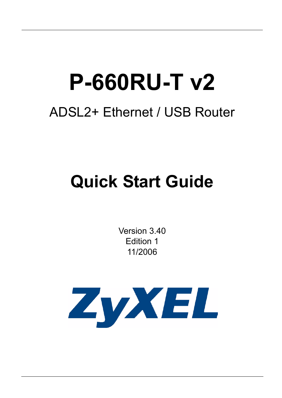 ZyXEL Communications P-660RU-T V2 User Manual | 25 pages