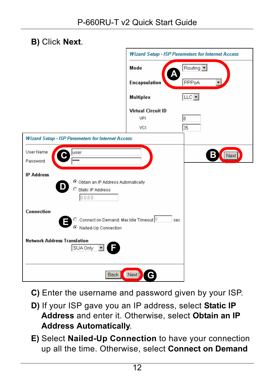 ZyXEL Communications P-660RU-T V2 User Manual | Page 13 / 25