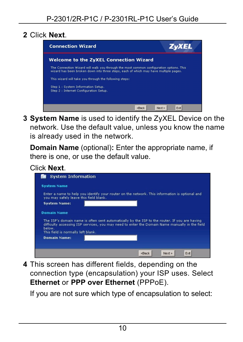 ZyXEL Communications 2R-P1C User Manual | Page 10 / 53