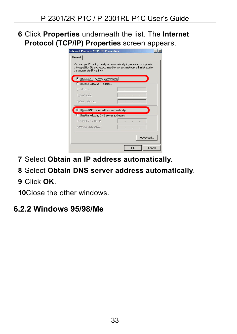 ZyXEL Communications 2R-P1C User Manual | Page 33 / 53