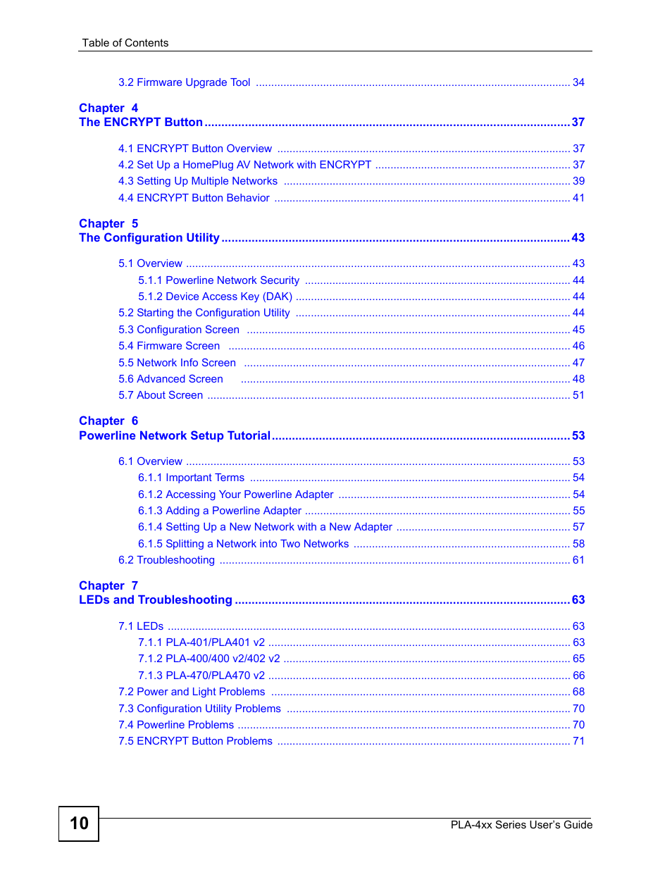 ZyXEL Communications PLA470 V2 User Manual | Page 10 / 92
