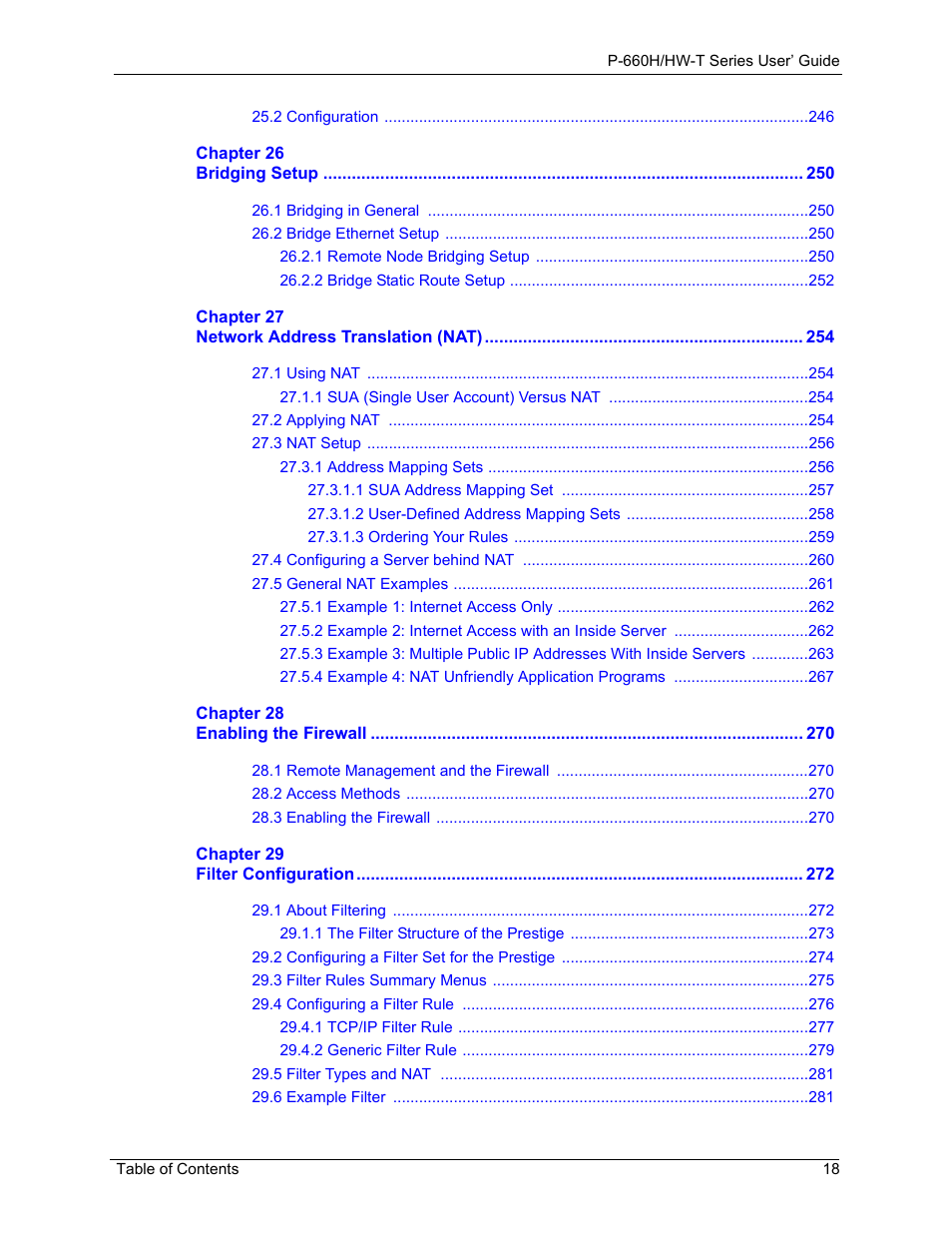 ZyXEL Communications P-660H-T Series User Manual | Page 19 / 466