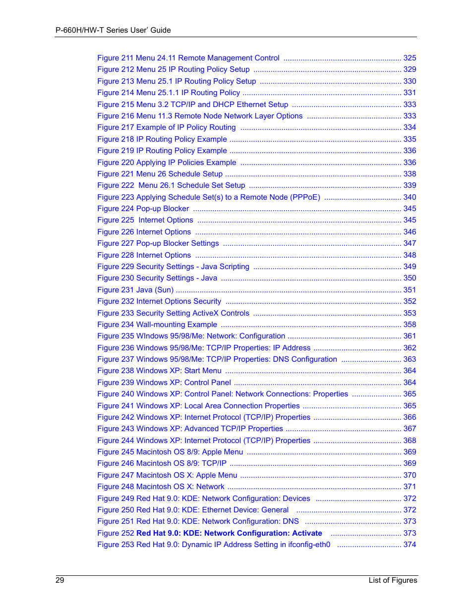 ZyXEL Communications P-660H-T Series User Manual | Page 30 / 466
