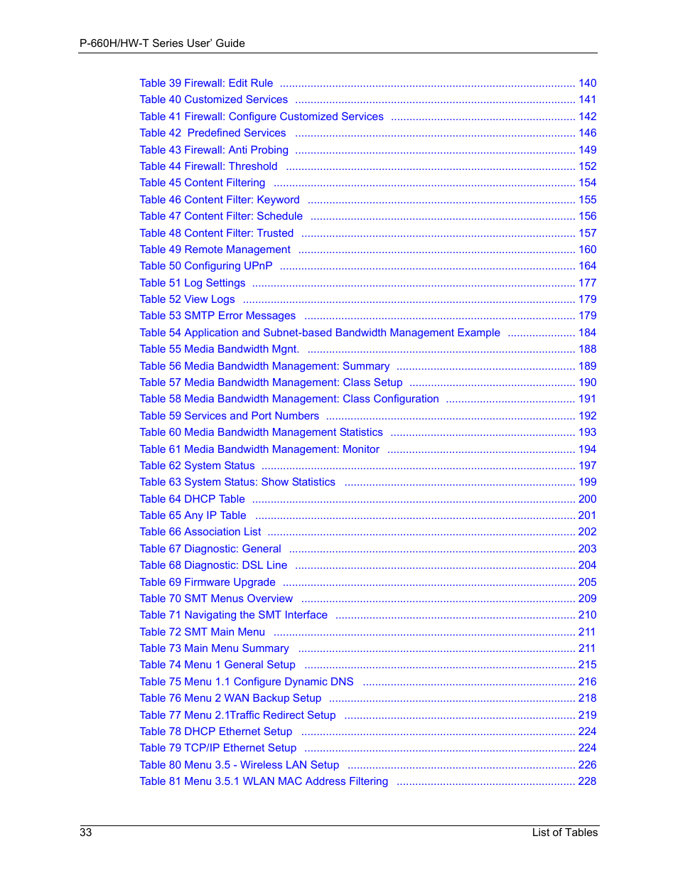 ZyXEL Communications P-660H-T Series User Manual | Page 34 / 466