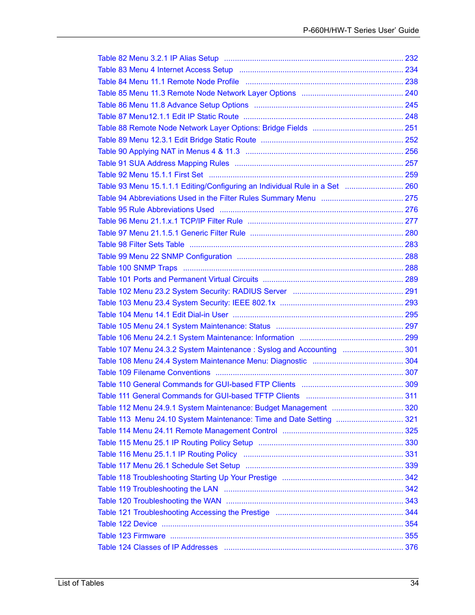 ZyXEL Communications P-660H-T Series User Manual | Page 35 / 466