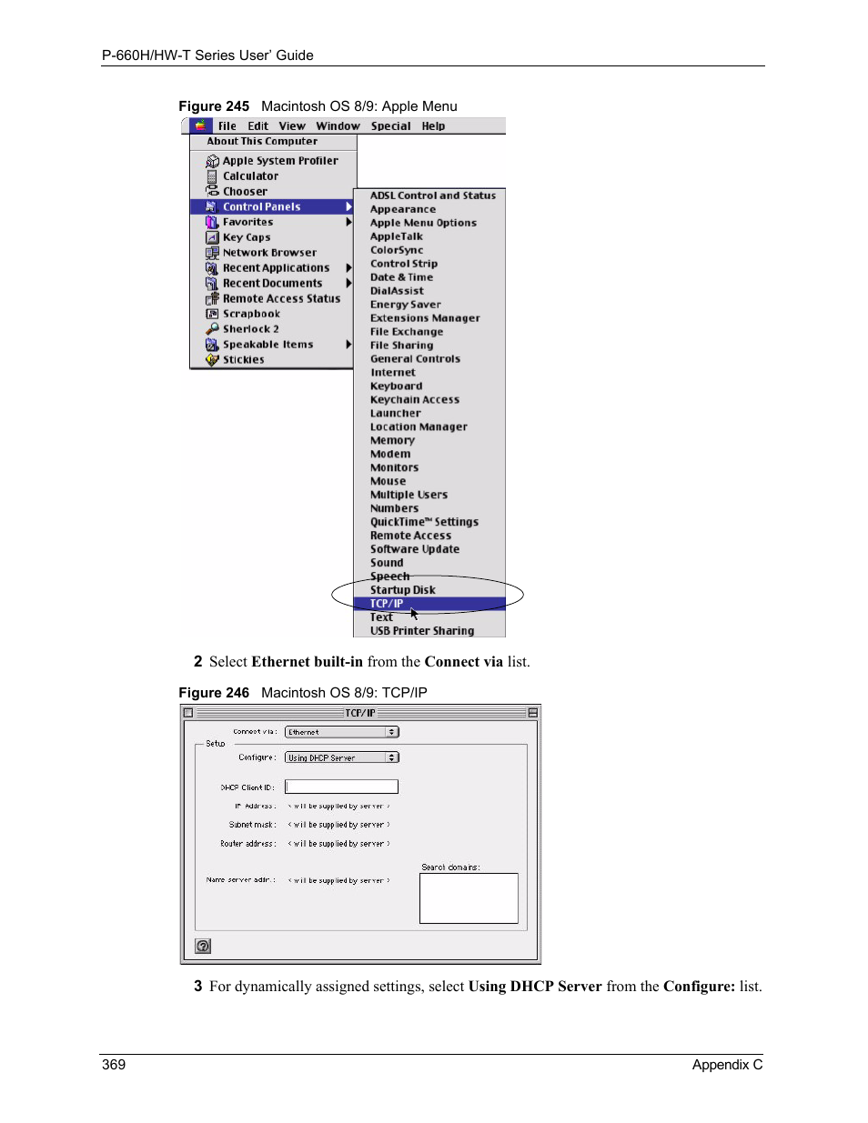 ZyXEL Communications P-660H-T Series User Manual | Page 370 / 466