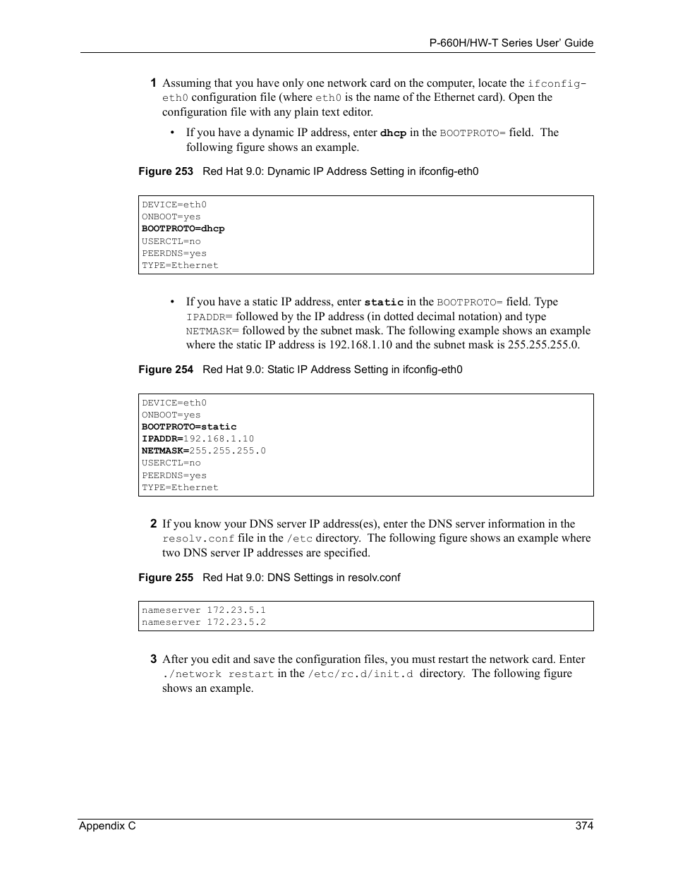 ZyXEL Communications P-660H-T Series User Manual | Page 375 / 466