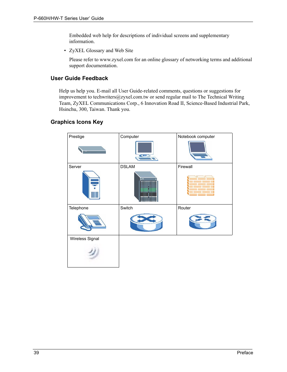 ZyXEL Communications P-660H-T Series User Manual | Page 40 / 466