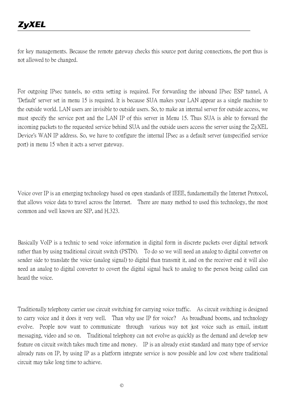 Voip faq, What is voice over ip, How does voice over ip work | Why use voip | ZyXEL Communications P-2302R-P1C User Manual | Page 112 / 145