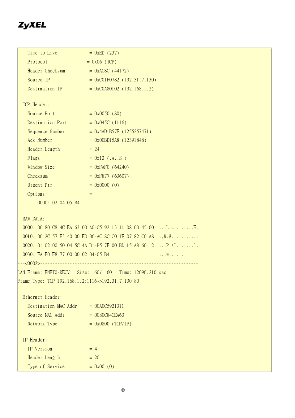 ZyXEL Communications P-2302R-P1C User Manual | Page 123 / 145